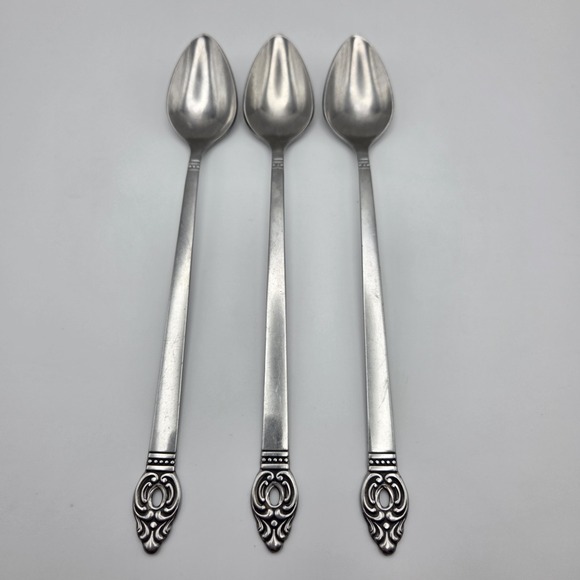 Oneida Other - Set Of 3 Oneida/Rogers Danish Court Stainless Steel Iced Tea Spoons 7.5 inch